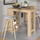 ΤΡΑΠΕΖΙ-ΜΠΑΡ VALENCE ARTISAN OAK 120x50x105εκ