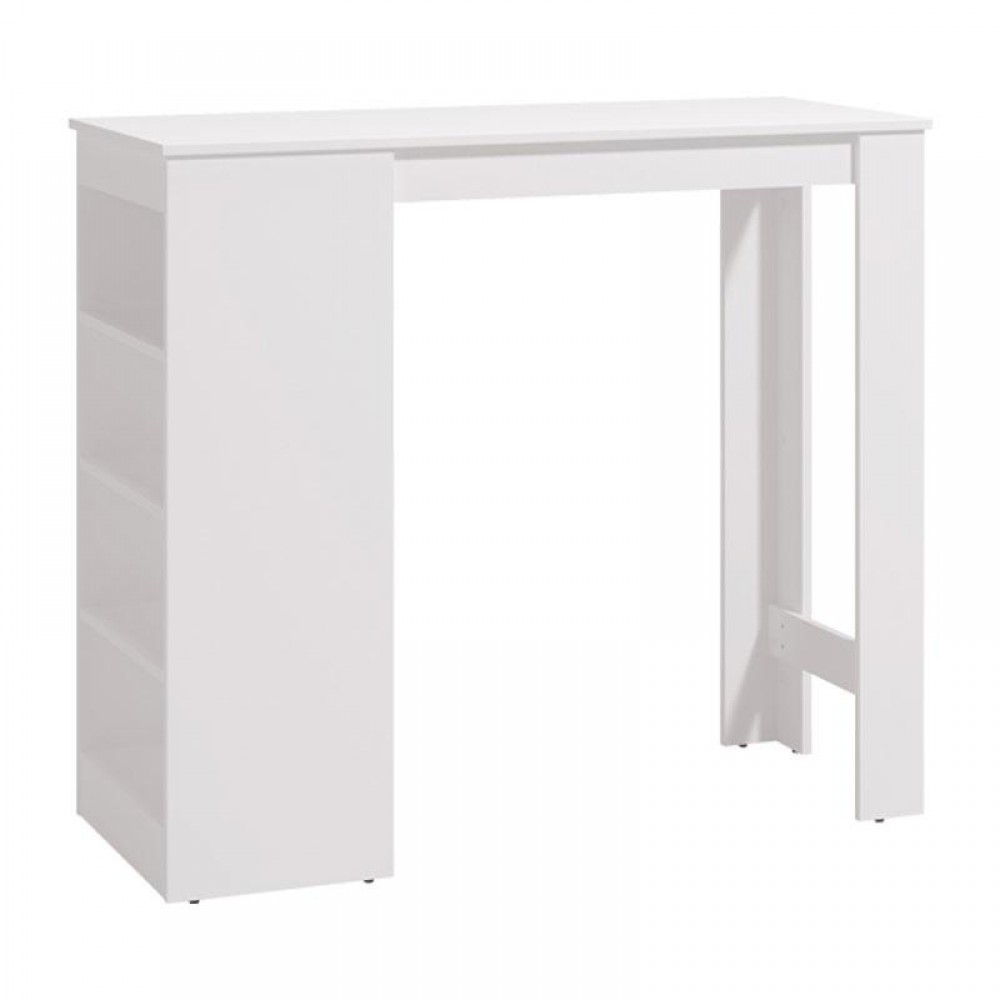 ΤΡΑΠΕΖΙ-ΜΠΑΡ VALENCE ΛΕΥΚΟ 120x50x105εκ