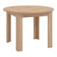 ΣΤΡΟΓΓΥΛΟ ΤΡΑΠΕΖΙ ΤΡΑΠΕΖΑΡΙΑΣ ANCONA ARTISAN OAK ΧΡΩΜΑ 109x109x77εκ