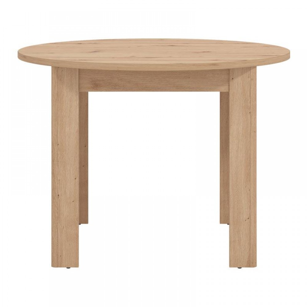 ΣΤΡΟΓΓΥΛΟ ΤΡΑΠΕΖΙ ΤΡΑΠΕΖΑΡΙΑΣ ANCONA ARTISAN OAK ΧΡΩΜΑ 109x109x77εκ