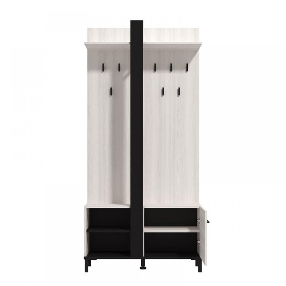 ΕΠΙΠΛΟ ΧΩΛ CAPITELLO SURFSIDE-ΜΑΥΡΟ-ΜΑΥΡΟ ΜΑΤ FOIL 90x33x191εκ fxtr