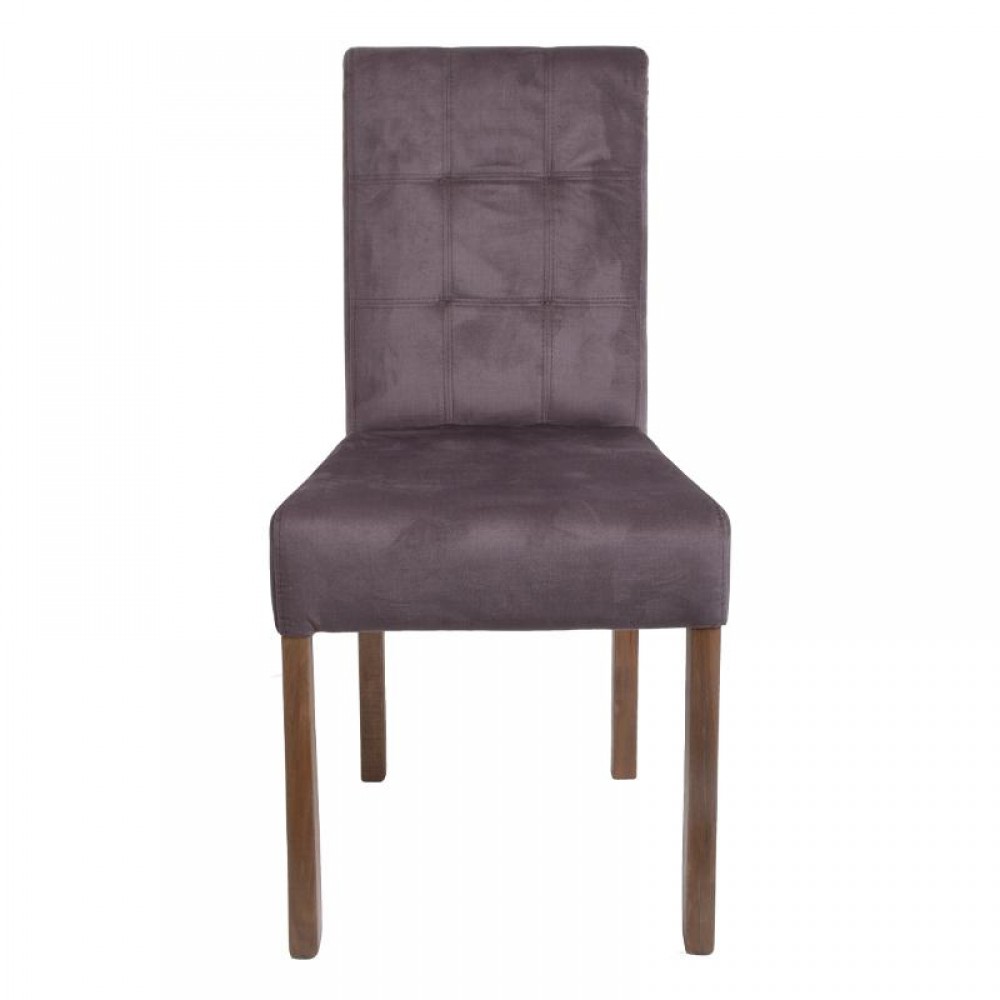 ΚΑΡΕΚΛΑ ΤΡΑΠΕΖΑΡΙΑΣ Fylliana Τ-12 Domenic ΚΑΦΕ ΥΦΑΣΜΑ GREY OAK ΠΟΔΙΑ 45x45x90εκ