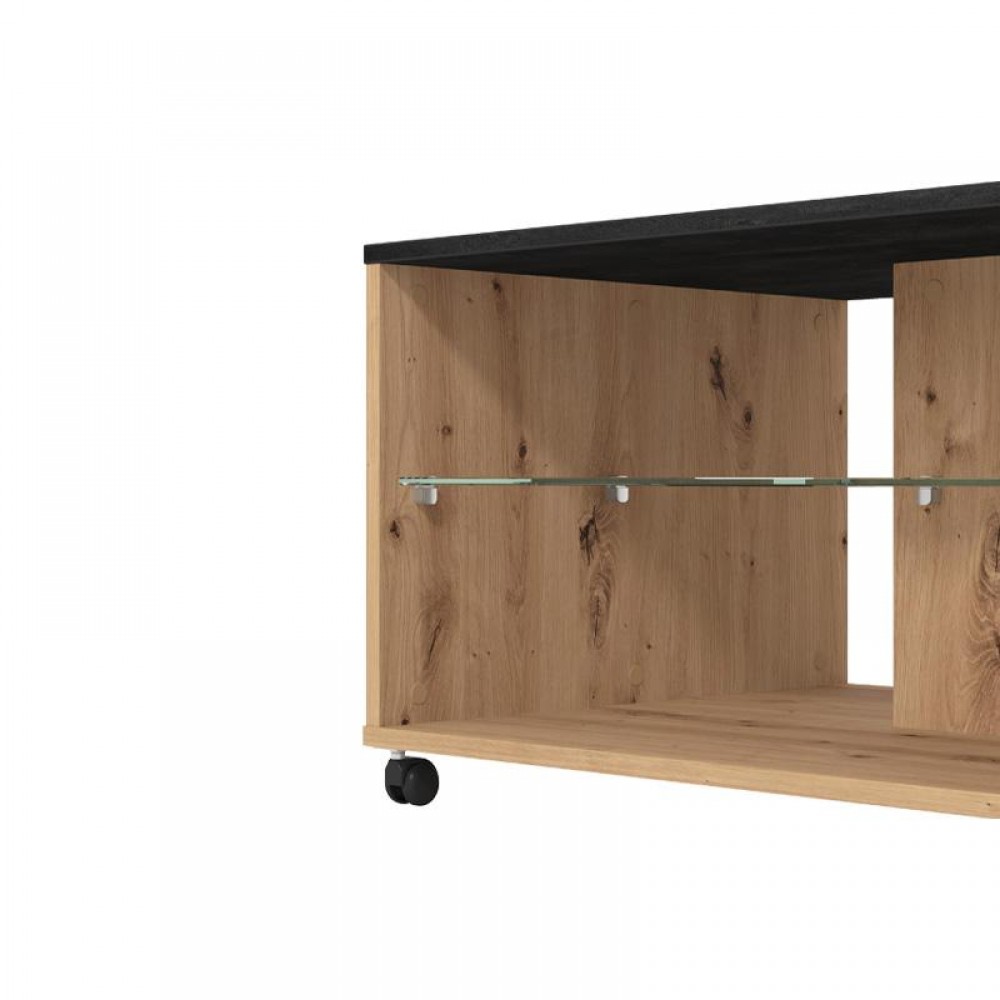 ΤΡΑΠΕΖΑΚΙ ΣΑΛΟΝΙΟΥ NORTE ARTISAN OAK-CARBON 101x60x45εκ