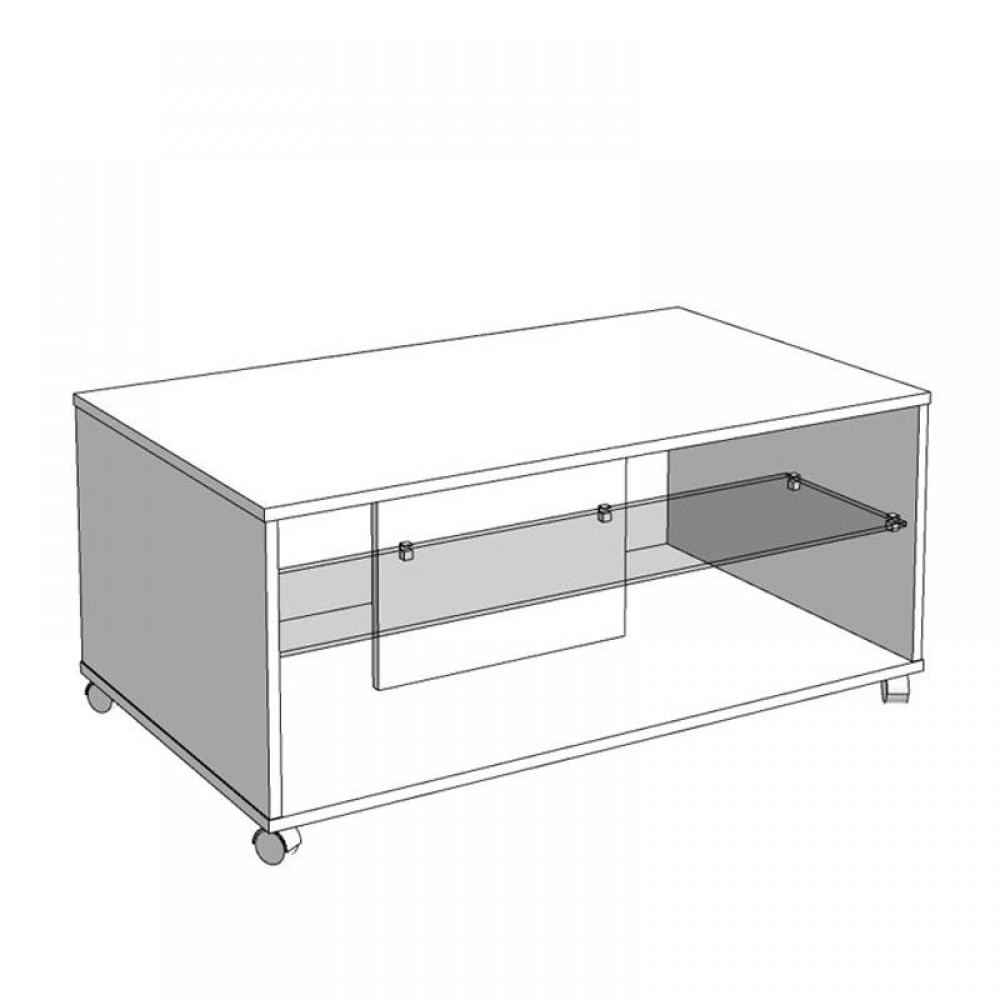 ΤΡΑΠΕΖΑΚΙ ΣΑΛΟΝΙΟΥ NORTE ARTISAN OAK-CARBON 101x60x45εκ