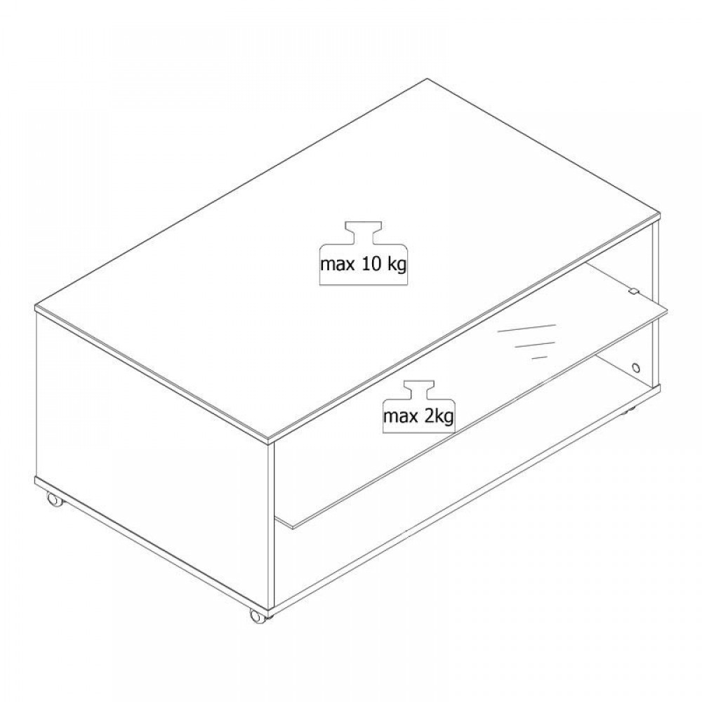 ΤΡΑΠΕΖΑΚΙ ΣΑΛΟΝΙΟΥ NORTE ARTISAN OAK-CARBON 101x60x45εκ
