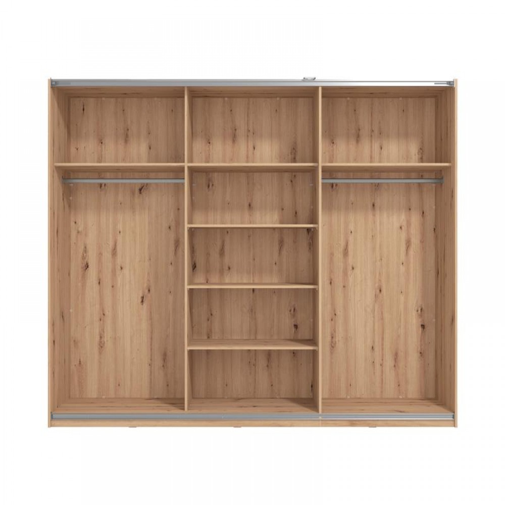 ΝΤΟΥΛΑΠΑ MONDEGO 270 POG ΜΕ ΚΑΘΡΕΦΤΗ ARTISAN-ΛΕΥΚΗ ΛΑΚΑ 262.5x62.5x224εκ