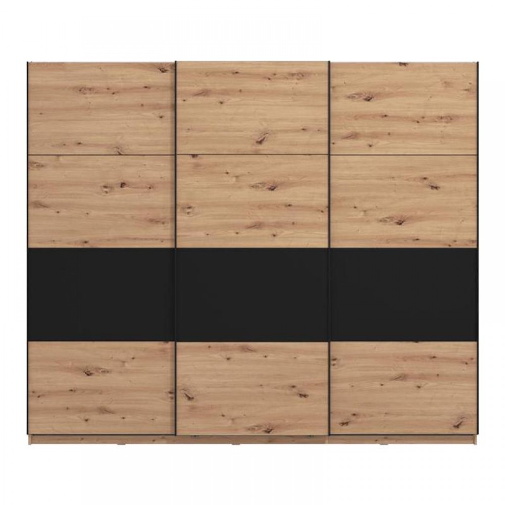 ΝΤΟΥΛΑΠΑ SARDINIA 270 ARTISAN OAK / ΜΑΥΡΟ 262.5x65.5x224εκ