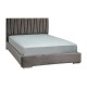 ΔΙΠΛΟ ΚΡΕΒΑΤΙ Fylliana Palermo TAUPE ΧΡΩΜΑ ΥΦΑΣΜΑΤΟΣ 175x214x115εκ (160x200)