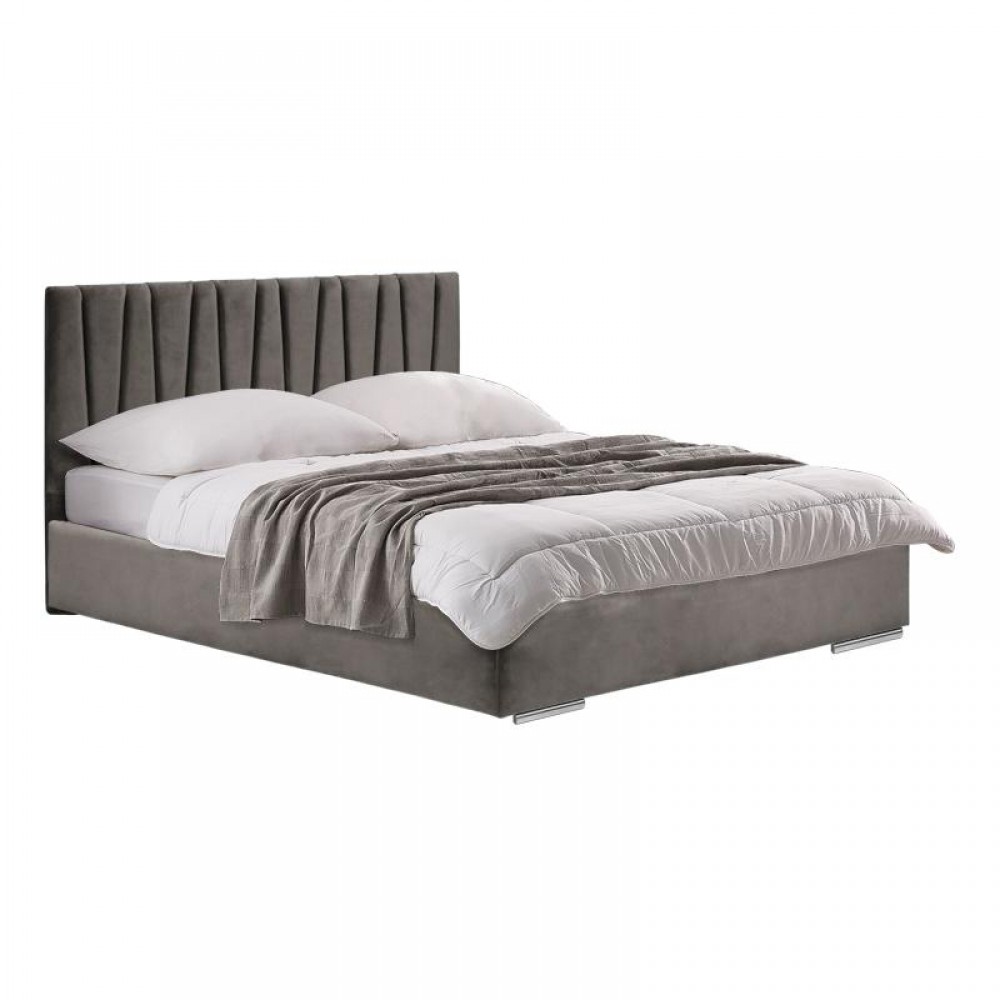 ΔΙΠΛΟ ΚΡΕΒΑΤΙ Fylliana Palermo TAUPE ΧΡΩΜΑ ΥΦΑΣΜΑΤΟΣ 175x214x115εκ (160x200)