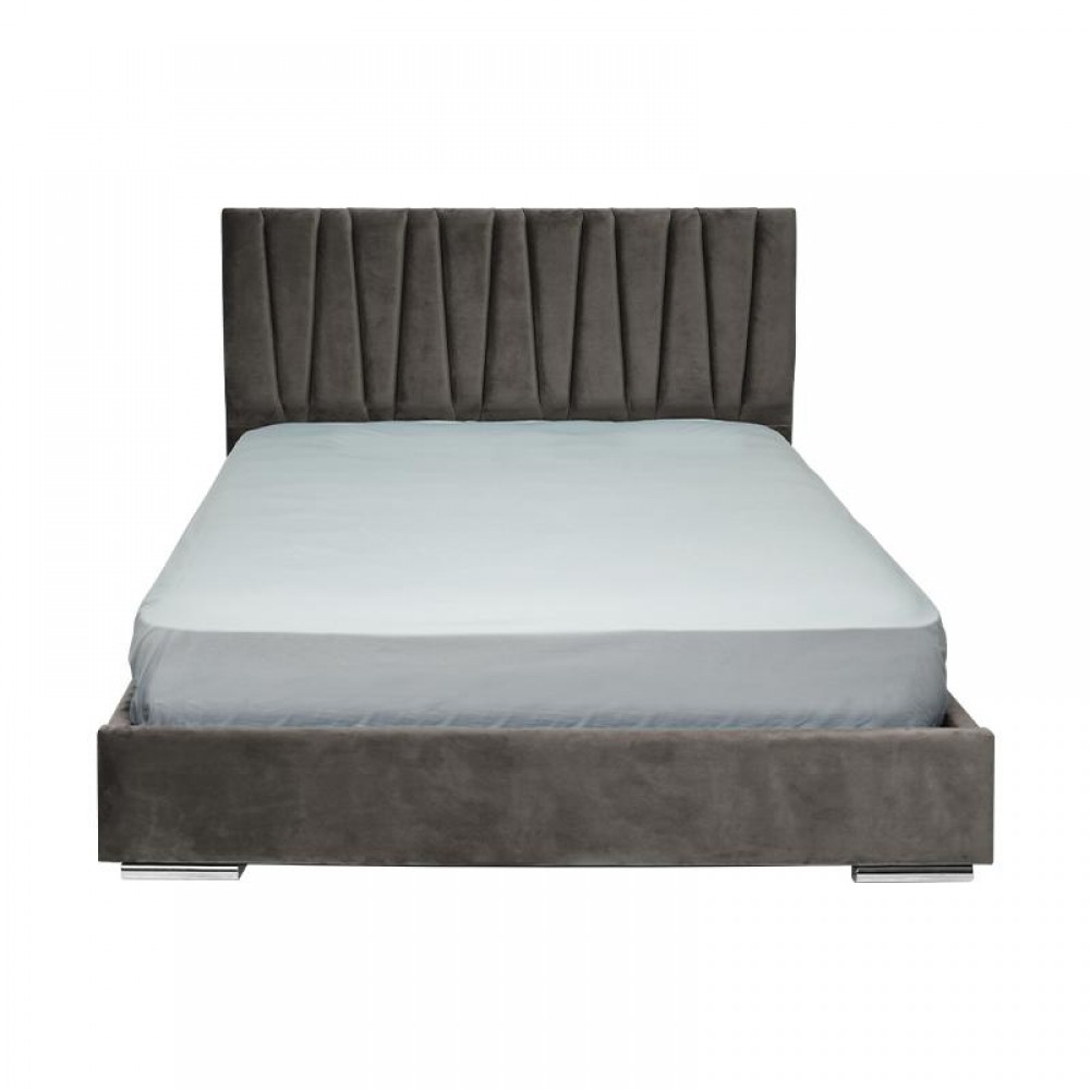 ΔΙΠΛΟ ΚΡΕΒΑΤΙ Fylliana Palermo TAUPE ΧΡΩΜΑ ΥΦΑΣΜΑΤΟΣ 175x214x115εκ (160x200)