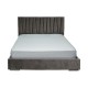 ΔΙΠΛΟ ΚΡΕΒΑΤΙ Fylliana Palermo TAUPE ΧΡΩΜΑ ΥΦΑΣΜΑΤΟΣ 175x214x115εκ (160x200)