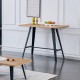 ΚΟΝΣΟΛΑ Fylliana FL1564 SONOMA MDF ΜΕ ΜΑΥΡΑ ΠΟΔΙΑ 120x40x75εκ