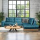 ΚΑΝΑΠΕΣ ΓΩΝΙΑ Murcia NAVY BLUE-ΣΚΟΥΡΟ ΓΚΡΙ ΔΕΞΙΑ ΓΩΝΙΑ 280x220εκ
