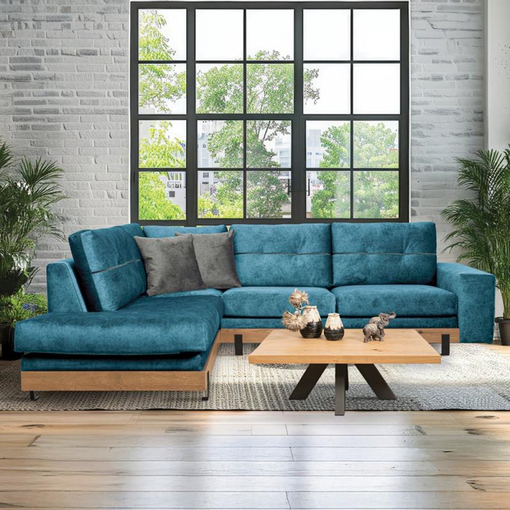 ΚΑΝΑΠΕΣ ΓΩΝΙΑ Murcia NAVY BLUE-ΣΚΟΥΡΟ ΓΚΡΙ  ΑΡΙΣΤΕΡΗ ΓΩΝΙΑ 280*220