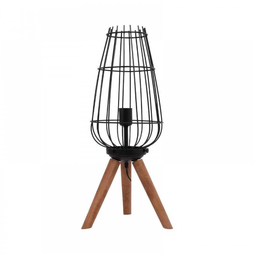 ΕΠΙΤΡΑΠΕΖΙΑ ΛΑΜΠΑ Fylliana Cresset ΜΑΥΡΟ ΧΡΩΜΑ 30x30x65εκ E27