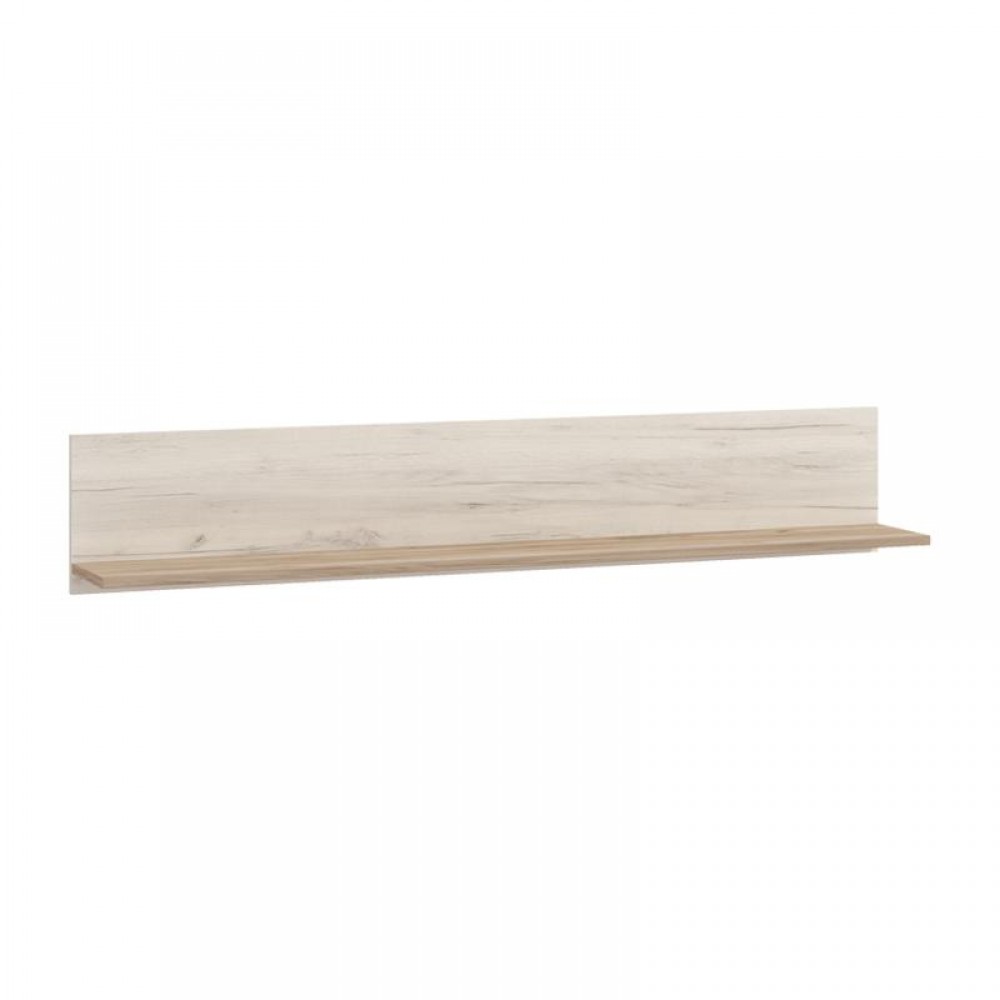 ΡΑΦΙ ΤΟΙΧΟΥ KENT ZP WHITE OAK - GREY OAK 138x19.5x24εκ f.l.d