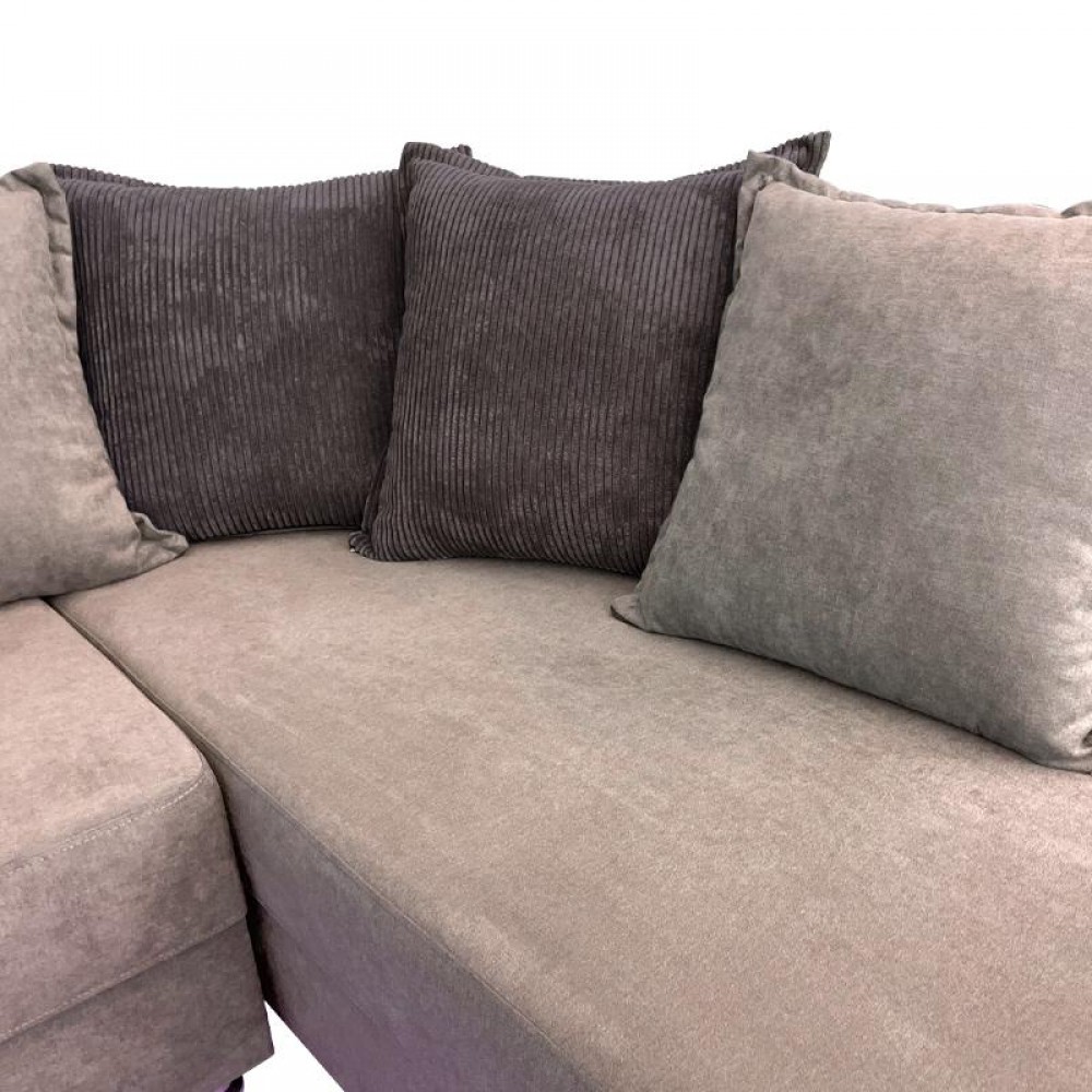 ΚΑΝΑΠΕΣ ΓΩΝΙΑ Fylliana VITA ΜΠΕΖ ΧΡΩΜΑ 255x176x90εκ