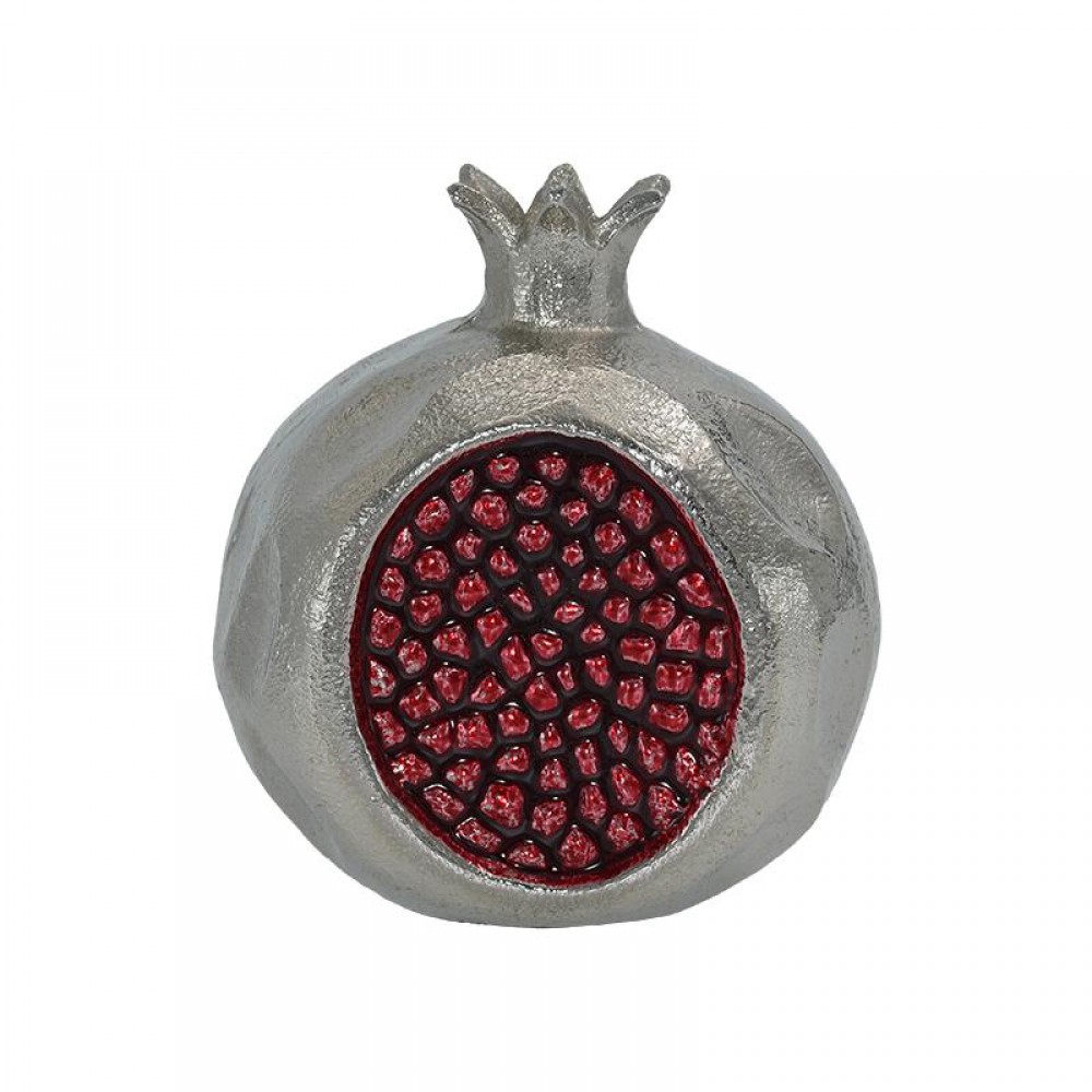 ΜΕΤΑΛΛΙΚΟ ΔΙΑΚΟΣΜΗΤΙΚΟ ΡΟΔΙ Fylliana Pomegranate ΝΙΚΕΛ-ΚΟΚΚΙΝΟ ΧΡΩΜΑ 13x10x13εκ