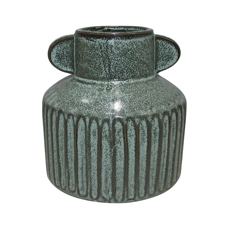 ΚΕΡΑΜΙΚΟ ΒΑΖΟ Fylliana 606112 ΣΙΕΛ ΧΡΩΜΑ 17,6x17,6x18,5εκ sls