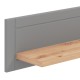 ΡΑΦΙ ΤΟΙΧΟΥ VALENCIA ARTISAN OAΚ-ΓΚΡΙ ΜΑΤ ΧΡΩΜΑ 146x19.5x24εκ