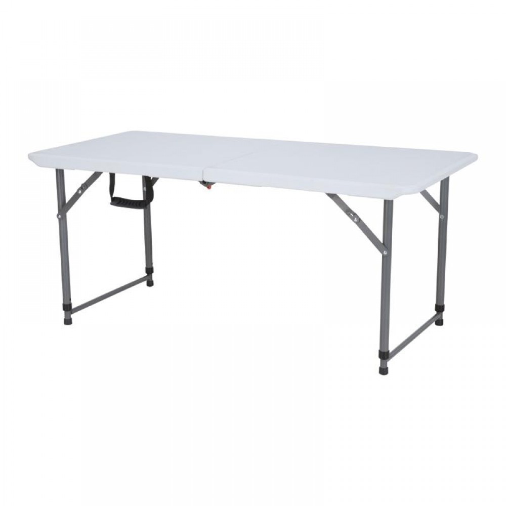 ΤΡΑΠΕΖΙ ΣΥΝΕΔΡΙΟΥ-CATERING Fylliana ΛΕΥΚΟ 122x60x54-74 ΠΤΥΣΣΟΜΕΝΟ (ΒΑΛΙΤΣΑ)