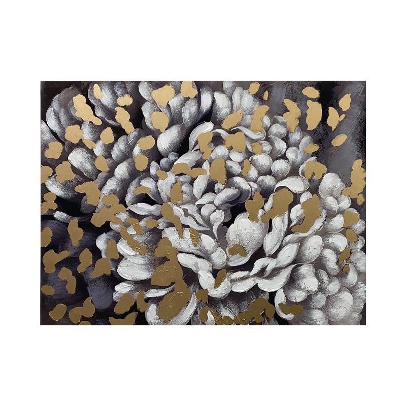 ΠΙΝΑΚΑΣ Fylliana FLOWER ΣΕ ΚΑΜΒΑ ΜΕ ΞΥΛΙΝΟ ΠΛΑΙΣΙΟ 80x2.3x60εκ