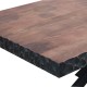 ΤΡΑΠΕΖΙ ΤΡΑΠΕΖΑΡΙΑΣ Fylliana Amrita ΚΑΦΕ ΧΡΩΜΑ 160x90x75εκ