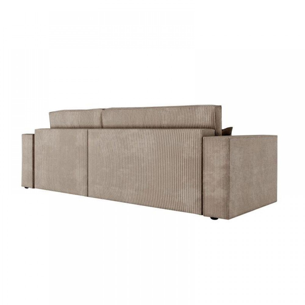 ΚΑΝΑΠΕΣ ΓΩΝΙΑ Fylliana New Isabella ΜΠΕΖ ΧΡΩΜΑ ΥΦΑΣΜΑΤΟΣ 270x160x90εκ