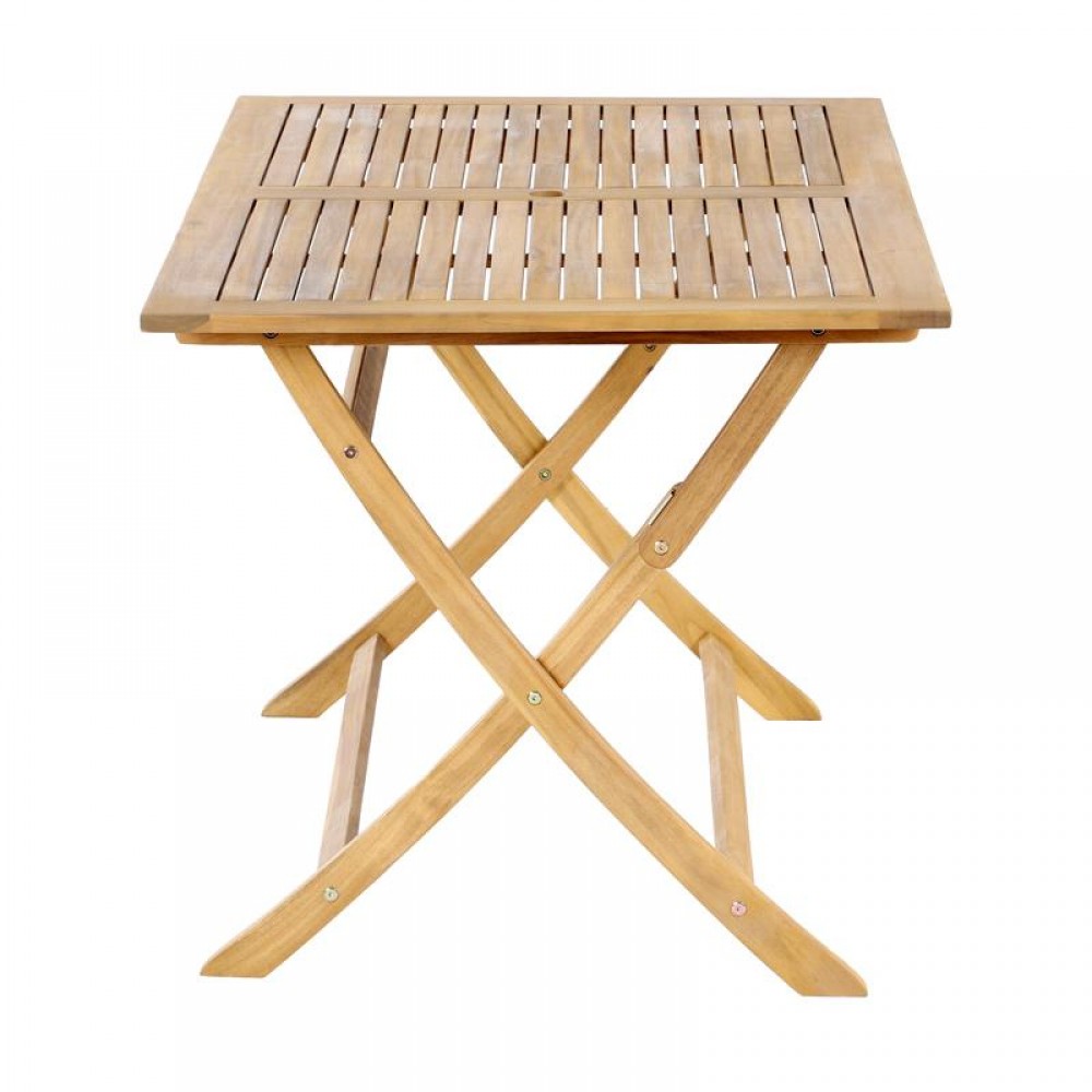 ΑΝΑΔΙΠΛΟΥΜΕΝΟ ΤΡΑΠΕΖΙ ΚΗΠΟΥ ΞΥΛΟ ΑΚΑΚΙΑΣ Fylliana FL943 ΚΑΡΥΔΙ ΣΚΕΛΕΤΟΣ 140x80x74εκ