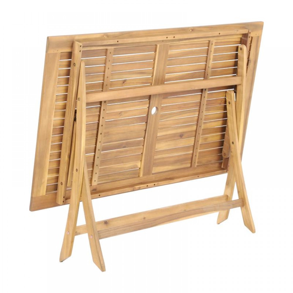 ΑΝΑΔΙΠΛΟΥΜΕΝΟ ΤΡΑΠΕΖΙ ΚΗΠΟΥ ΞΥΛΟ ΑΚΑΚΙΑΣ Fylliana FL943 ΚΑΡΥΔΙ ΣΚΕΛΕΤΟΣ 140x80x74εκ