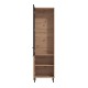 ΒΙΤΡΙΝΑ MAYENNE 1K VS1 ARTISAN OAK-ΜΑΥΡΟ MAT 55x40x195εκ
