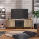 ΕΠΙΠΛΟ ΤΗΛΕΟΡΑΣΗΣ MAYENNE 157 3K2F2V ARTISAN OAK-ΜΑΥΡΟ MAT 157x40x55εκ