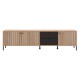 ΕΠΙΠΛΟ ΤΗΛΕΟΡΑΣΗΣ MAYENNE 208 4K2F3V ARTISAN OAK-ΜΑΥΡΟ MAT 208x40x55εκ