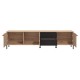 ΕΠΙΠΛΟ ΤΗΛΕΟΡΑΣΗΣ MAYENNE 208 4K2F3V ARTISAN OAK-ΜΑΥΡΟ MAT 208x40x55εκ