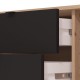 ΕΠΙΠΛΟ ΤΗΛΕΟΡΑΣΗΣ MAYENNE 208 4K2F3V ARTISAN OAK-ΜΑΥΡΟ MAT 208x40x55εκ