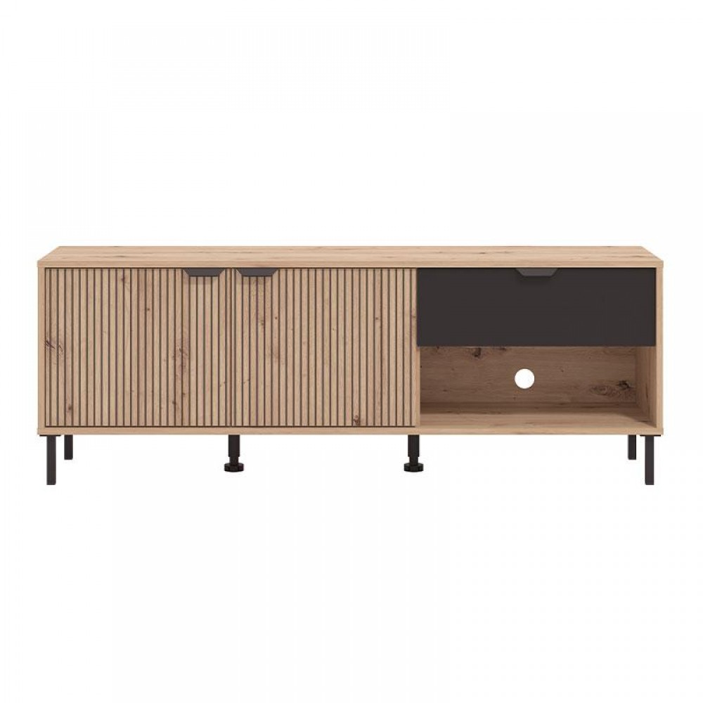 ΕΠΙΠΛΟ ΤΗΛΕΟΡΑΣΗΣ MAYENNE 150 3K1F2V ARTISAN OAK-ΜΑΥΡΟ MAT 151x40x55εκ