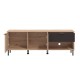 ΕΠΙΠΛΟ ΤΗΛΕΟΡΑΣΗΣ MAYENNE 150 3K1F2V ARTISAN OAK-ΜΑΥΡΟ MAT 151x40x55εκ