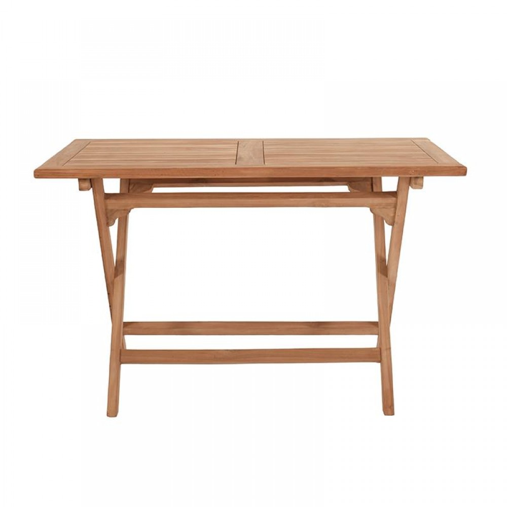 ΤΡΑΠΕΖΙ ΚΗΠΟΥ Fylliana Winston ΜΑΣΙΦ ΞΥΛΟ ΤΕΑΚ ΦΥΣΙΚΟ ΧΡΩΜΑ 120x70x75εκ