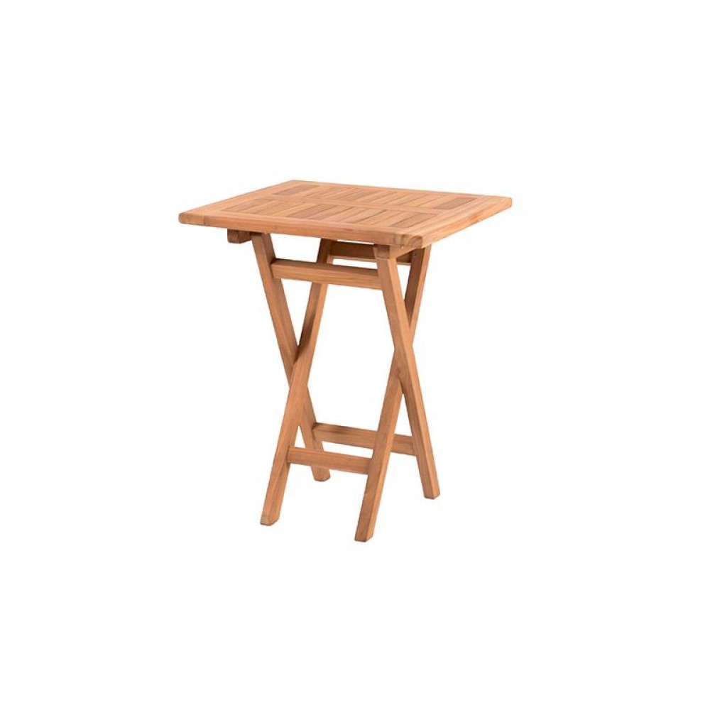 ΤΕΤΡΑΓΩΝΟ ΤΡΑΠΕΖΙ ΚΗΠΟΥ Fylliana Winston ΜΑΣΙΦ ΞΥΛΟ ΤΕΑΚ ΦΥΣΙΚΟ ΧΡΩΜΑ 60x60x75εκ