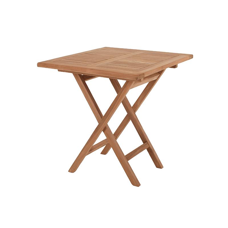 ΤΕΤΡΑΓΩΝΟ ΤΡΑΠΕΖΙ ΚΗΠΟΥ Fylliana Winston ΜΑΣΙΦ ΞΥΛΟ ΤΕΑΚ ΦΥΣΙΚΟ ΧΡΩΜΑ 80x80x75εκ