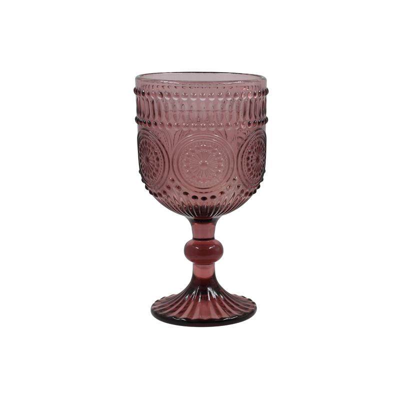 ΣΕΤ 6 ΤΕΜ ΠΟΤΗΡΙΑ Fylliana FL09 ΜΩΒ ΧΡΩΜΑ 9x17εκ