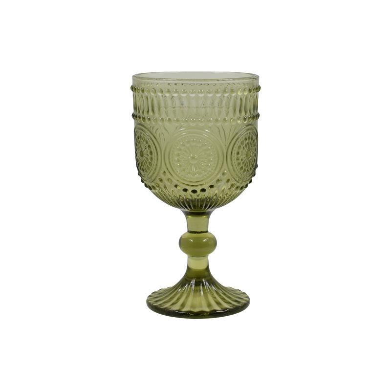 ΣΕΤ 6 ΤΕΜ ΠΟΤΗΡΙΑ Fylliana FL09 ΠΡΑΣΙΝΟ ΧΡΩΜΑ 9x17εκ