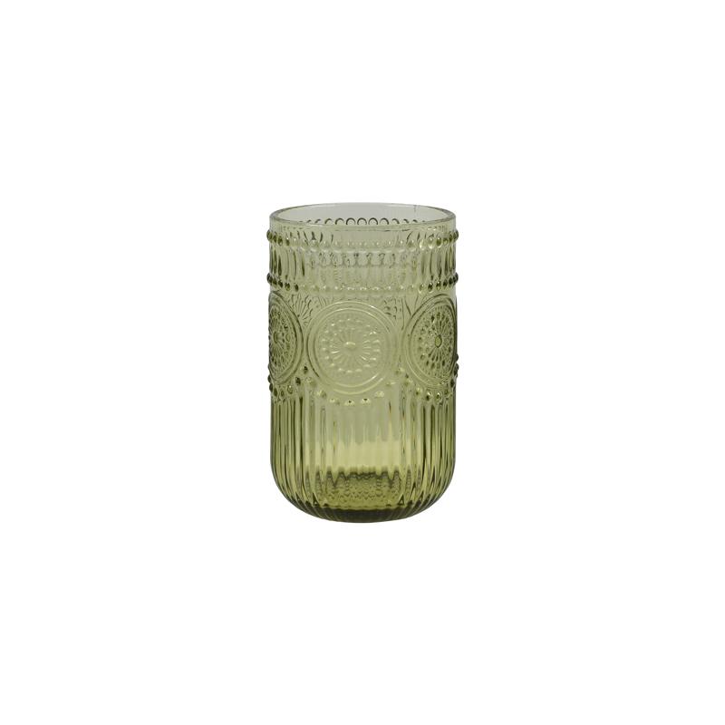 ΣΕΤ 6 ΤΕΜ ΠΟΤΗΡΙΑ Fylliana FL07 ΠΡΑΣΙΝΟ ΧΡΩΜΑ 8x13εκ