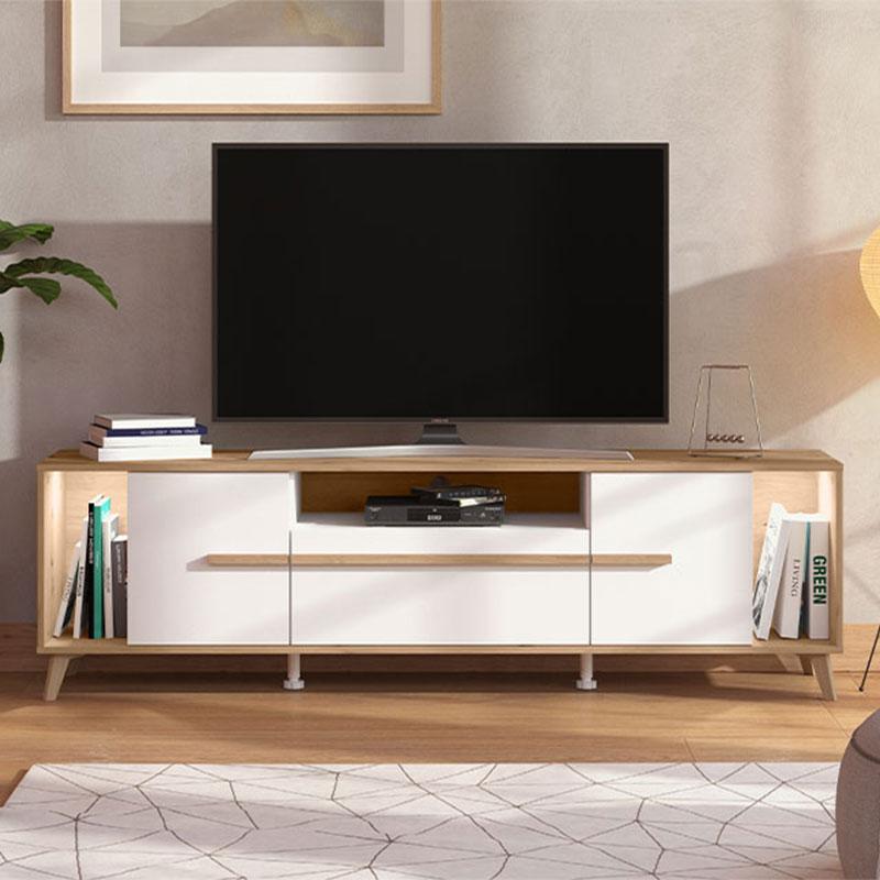 ΕΠΙΠΛΟ ΤΗΛΕΟΡΑΣΗΣ ORLEANS ARTISAN OAK-ΛΕΥΚΟ-ARTISAN OAK FOIL 189x40x52εκ