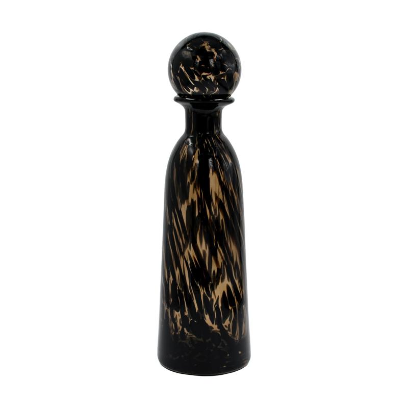 ΓΥΑΛΙΝΟ ΔΙΑΚΟΣΜΗΤΙΚΟ ΜΠΟΥΚΑΛΙ Fylliana FL1343 ΚΑΦΕ ANIMAL PRINT 13x34εκ