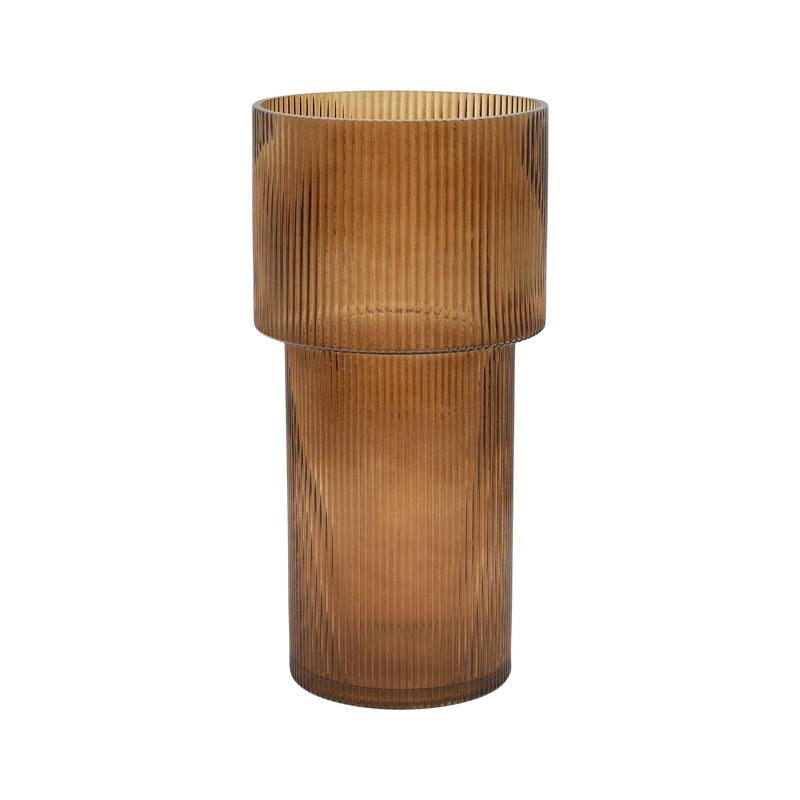 ΓΥΑΛΙΝΟ ΔΙΑΚΟΣΜΗΤΙΚΟ ΒΑΖΟ Fylliana FL29 AMBER 15x29εκ