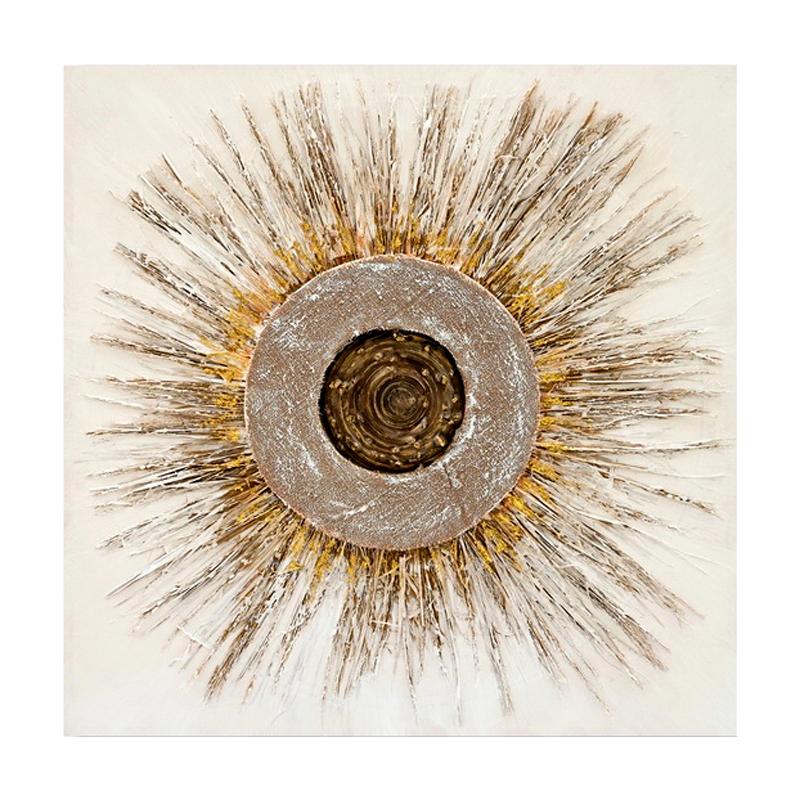 ΠΙΝΑΚΑΣ ΣΕ ΚΑΜΒΑ Fylliana FL0621 ΜΠΕΖ-ΚΑΦΕ 80x3x80εκ