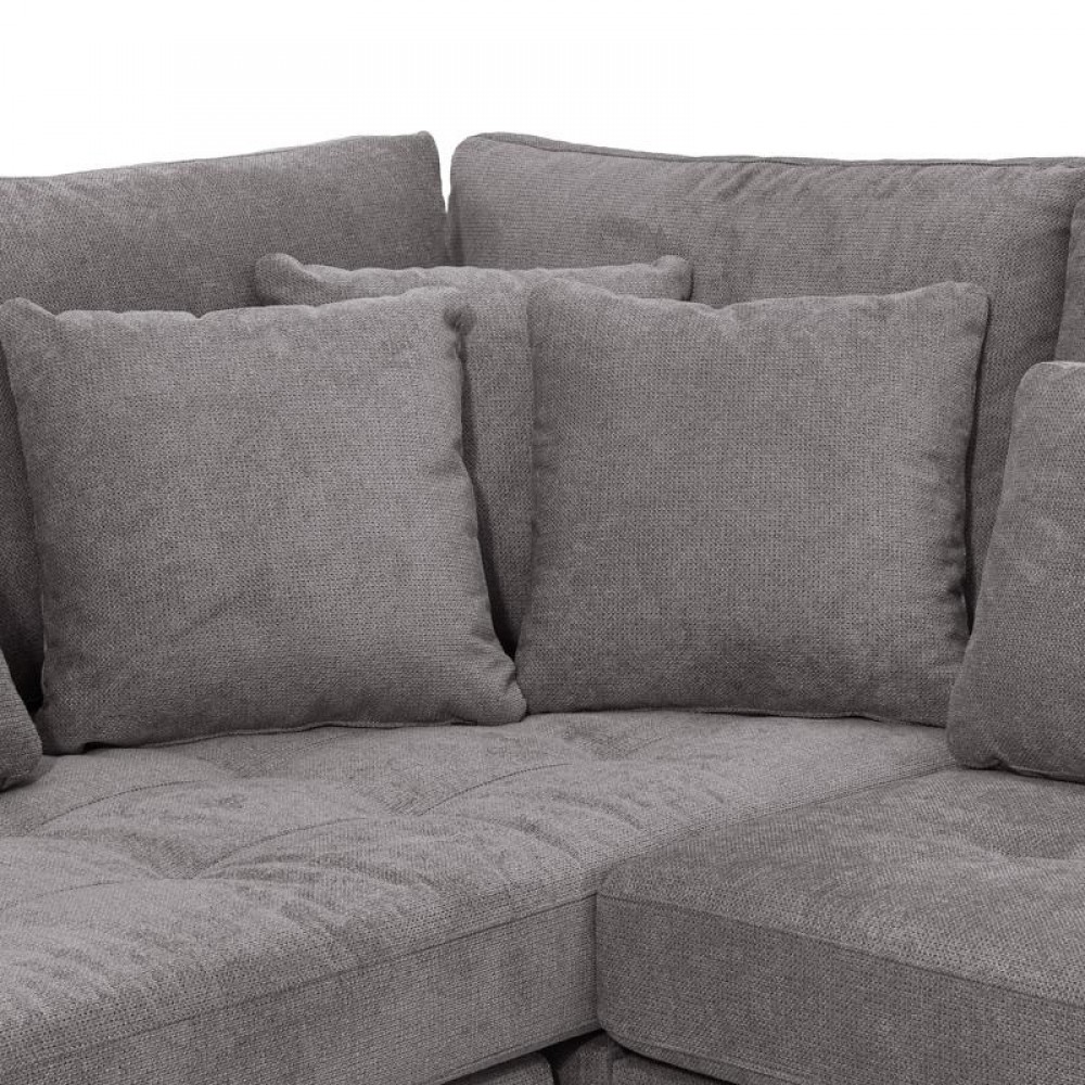 ΓΩΝΙΑΚΟΣ ΚΑΝΑΠΕΣ Fylliana Albert ΣΚΟΥΡΟ ΓΚΡΙ ΧΡΩΜΑ 273x220x96εκ