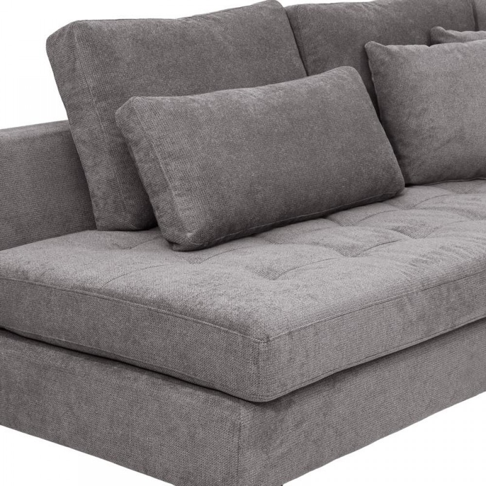 ΓΩΝΙΑΚΟΣ ΚΑΝΑΠΕΣ Fylliana Albert ΣΚΟΥΡΟ ΓΚΡΙ ΧΡΩΜΑ 273x220x96εκ