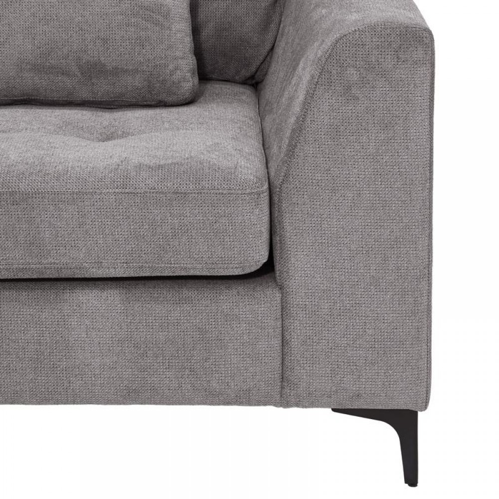 ΓΩΝΙΑΚΟΣ ΚΑΝΑΠΕΣ Fylliana Albert ΣΚΟΥΡΟ ΓΚΡΙ ΧΡΩΜΑ 273x220x96εκ